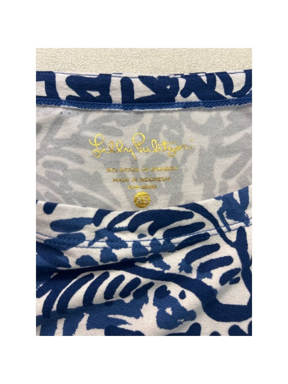 Lilly Pulitzer Sophie Dress Indigo Home Slice UPF 50 XS - Picture 5 of 6